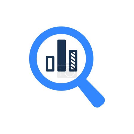 Illustration for "Search Chart Icon"  vector illustration - Royalty Free Image