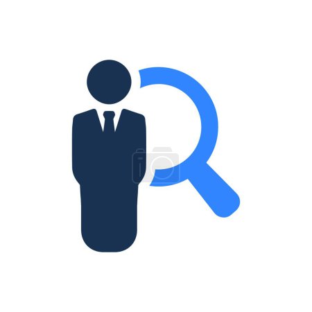 Illustration for "Job Search Icon"  vector illustration - Royalty Free Image