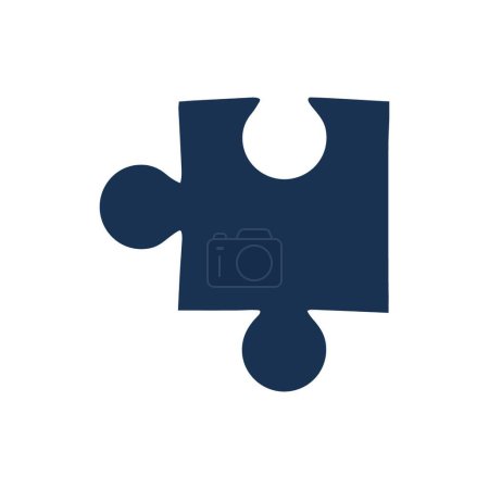 Téléchargez les illustrations : Icône de puzzle, illustration simple web - en licence libre de droit