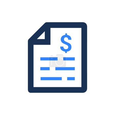 Illustration for Financial Statement Icon, vector illustration - Royalty Free Image