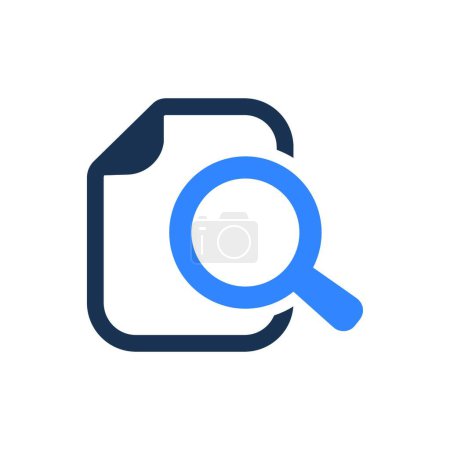 Illustration for File Search Icon, vector illustration - Royalty Free Image