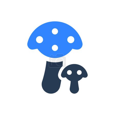 Illustration for Mushrooms icon vector illustration - Royalty Free Image
