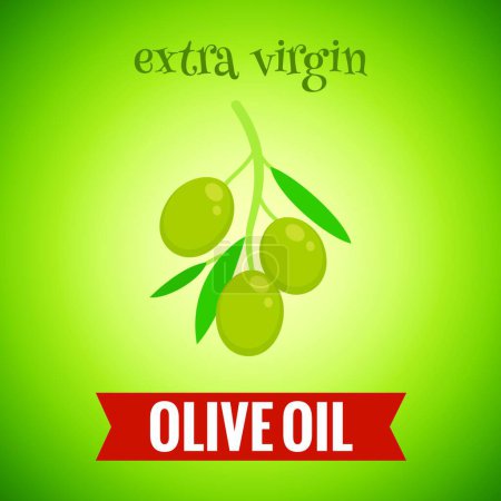 Illustration for "Olive oil background" vector illustration - Royalty Free Image
