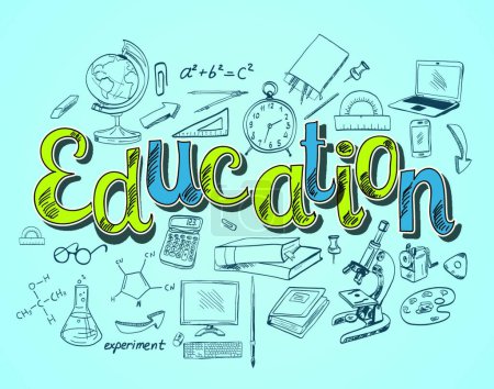 Illustration for Education web icon, simple design - Royalty Free Image