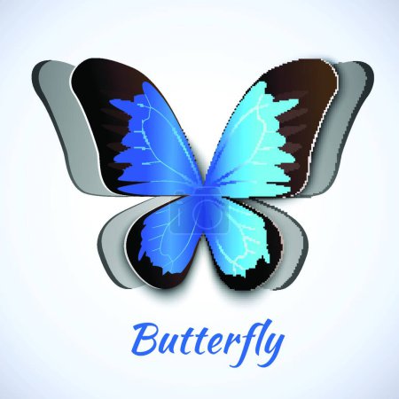 Téléchargez les illustrations : Papillon aux ailes, illustration artistique créative - en licence libre de droit