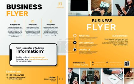 Illustration for Business brochure of flyer template, vector illustration - Royalty Free Image