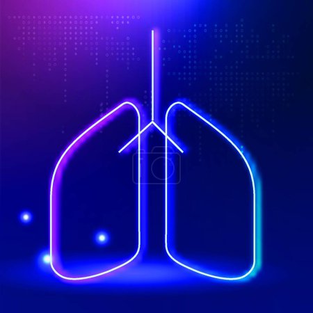 Téléchargez les illustrations : Illustration vectorielle icône poumons - en licence libre de droit