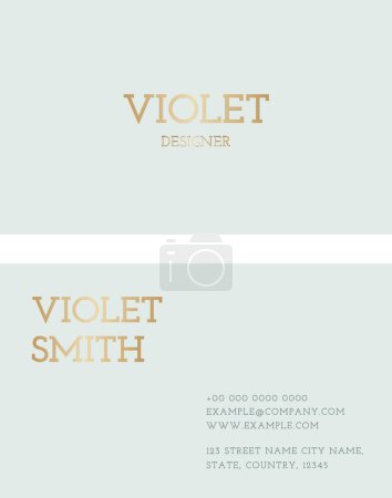 Illustration for Business Card, colored vector illustration - Royalty Free Image