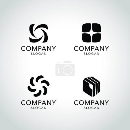 Ilustración de Business logo template, branding, simple vector illustration - Imagen libre de derechos