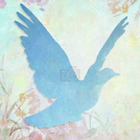 Illustration for Dove, colorful vector illustration - Royalty Free Image