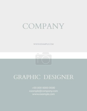 Illustration for Business card vector illustration - Royalty Free Image