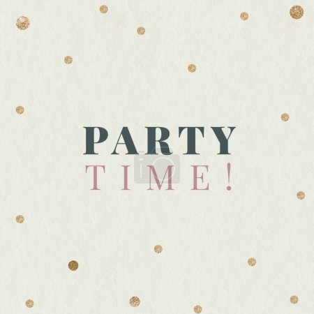 Illustration for Party time background  vector illustration - Royalty Free Image