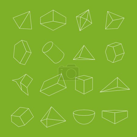 Téléchargez les illustrations : Formes géométriques abstraites fond vectoriel illustration - en licence libre de droit