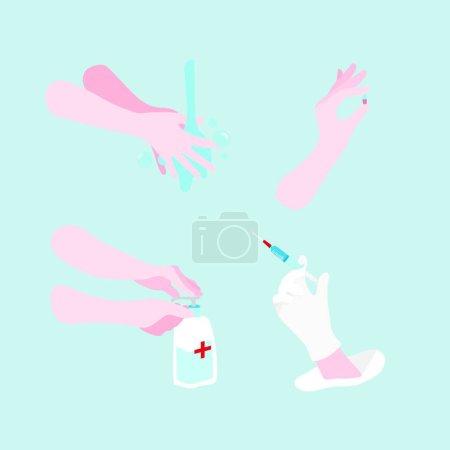 Illustration for Medical poster, colorful vector illustration - Royalty Free Image