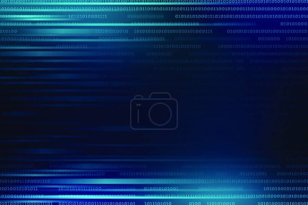 Illustration for Abstract background with binary code and technology - Royalty Free Image