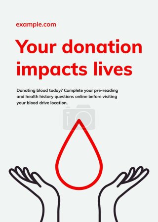 Illustration for Donation banner   vector illustration - Royalty Free Image