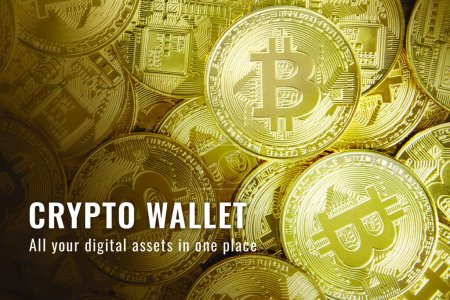 Illustration for Illustration of crypto wallet - Royalty Free Image