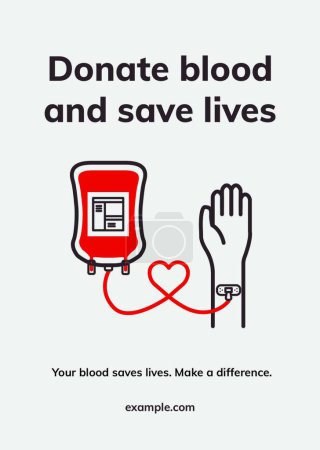 Illustration for Donate blood   vector illustration - Royalty Free Image