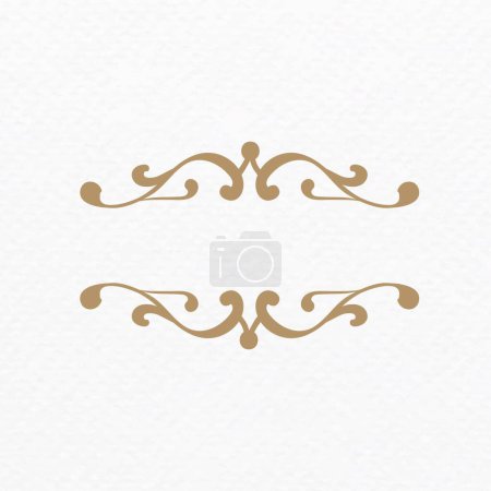 Illustration for English ornament elements, vector template - Royalty Free Image
