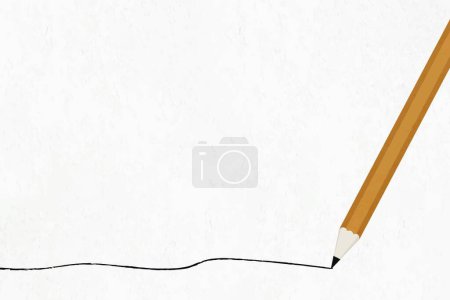 Téléchargez les illustrations : Dessin au crayon illustration vectorielle - en licence libre de droit