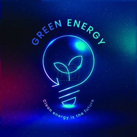 Illustration for Green energy   vector illustration - Royalty Free Image