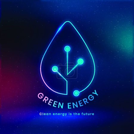 Illustration for Green energy, simple vector illustration - Royalty Free Image