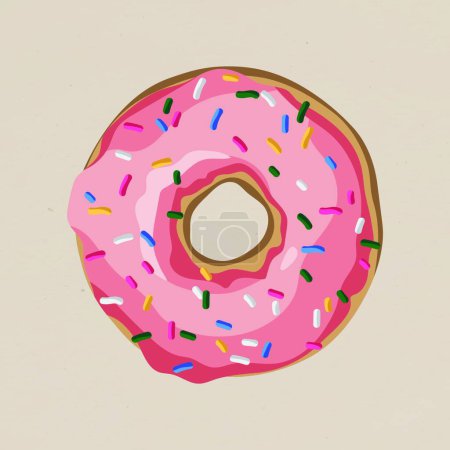 Illustration for Sweet donut  vector illustration - Royalty Free Image
