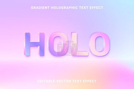Illustration for Holo word  vector illustration - Royalty Free Image