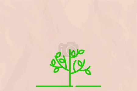 Illustration for Green tree, vector illustration - Royalty Free Image