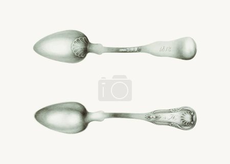Illustration for Vector spoon on white background - Royalty Free Image
