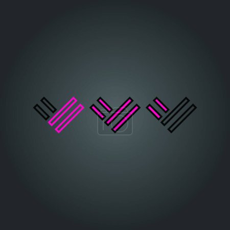 Illustration for Love icon logo design, vector illustration - Royalty Free Image
