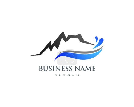 Illustration for Mountains Logo Business logo - Royalty Free Image