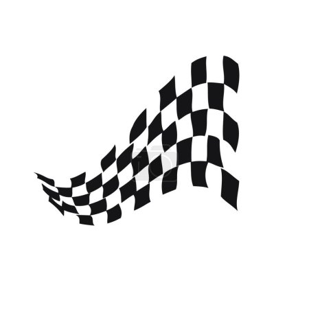 Illustration for Race flag icon design - Royalty Free Image