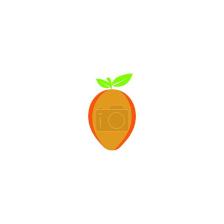 Téléchargez les illustrations : "Conception de logo orange Conception d'illustration d'icône vectorielle" - en licence libre de droit