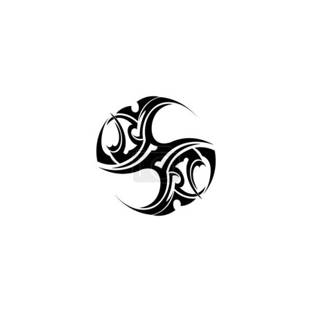Téléchargez les illustrations : "tribal ethnic tattoo icon vector illustration design logo" - en licence libre de droit