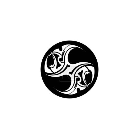 Illustration for "tribal ethnic tattoo icon vector illustration design logo" - Royalty Free Image