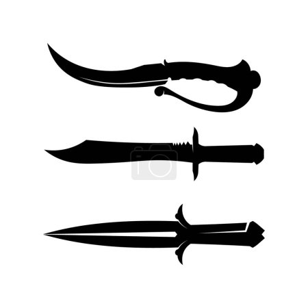 Ilustración de "Icono de espadas cruzadas plano. Símbolo de vector simple e icono de bonificación
" - Imagen libre de derechos