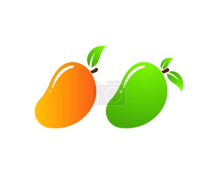 Illustration for Mangoes icons template   vector illustration - Royalty Free Image