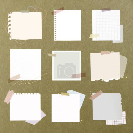 Illustration for Paper sheets vector illustration - Royalty Free Image