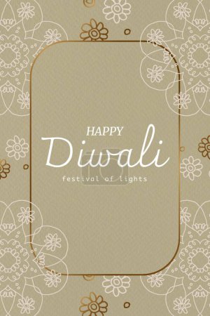 Illustration for Diwali poster, colorful vector illustration - Royalty Free Image