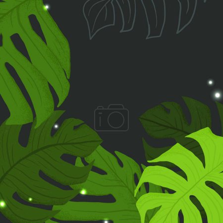 Ilustración de Fondo botánico colorido, ilustración del vector - Imagen libre de derechos