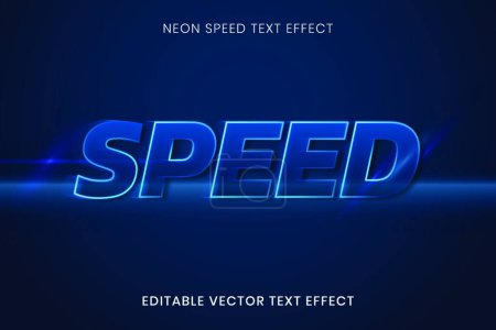 Illustration for Fast speed effect text - Royalty Free Image