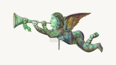 Ilustración de Acuarela dibujo de un ángel - Imagen libre de derechos