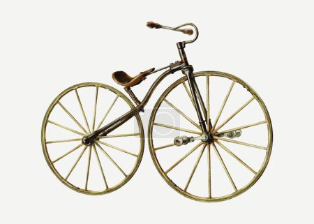 Ilustración de Retro bicicleta vector ilustración - Imagen libre de derechos