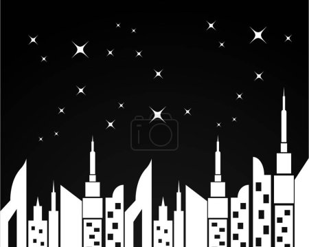 Illustration for City silhouette vector illustration - Royalty Free Image