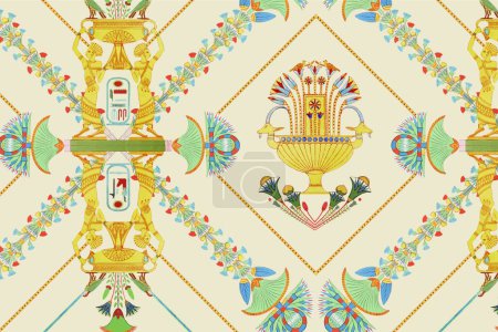 Illustration for Seamless background of ethnic ornaments - Royalty Free Image