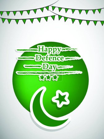 Illustration for Pakistan Defence Day Background - Royalty Free Image