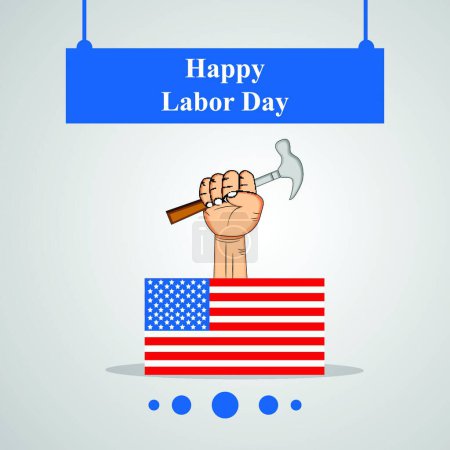 Photo for USA Labor Day Background - Royalty Free Image