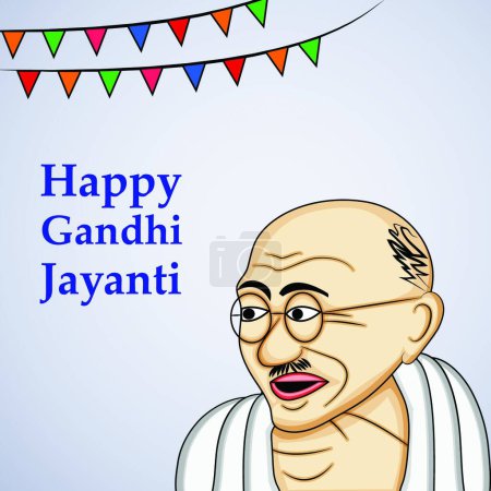 Ilustración de "Gandhi Jayanti fondo "vector de ilustración - Imagen libre de derechos
