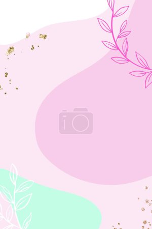 Illustration for Beautiful background with leaves - Royalty Free Image